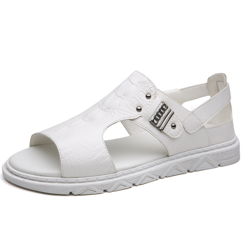 Pánske sandále, letné nové pánske topánky, módne duté priedušné sandále, všestranné mäkké podrážky, plážové topánky s mäkkou podrážkou