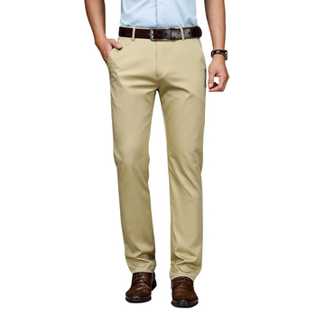 Pantaloni sport Tencel pentru bărbați, pantaloni de primăvară și de vară, subțiri, de afaceri, culoare solidă, drepți, slim-fit, profesionali, casual