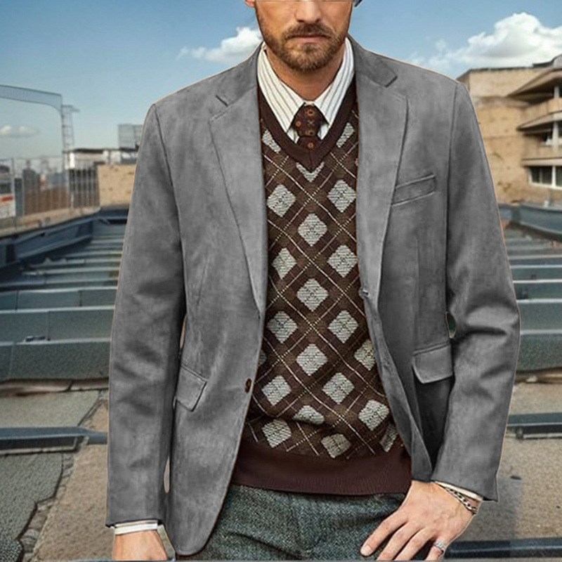 laos Euroopa versioon Uus vabaaja meeste ülikond Amazoni moodne pluss-suuruses jakk Wishi sõltumatust jaamast Jaapanist ja Lõuna-Koreast pärit Euroopa jaamast