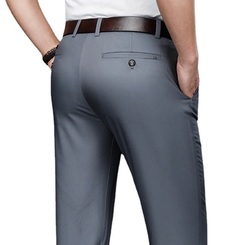 Suvised õhukesed meeste püksid Lahtised sirged vabaajapüksid Meeste kõrge vöökohaga sirged püksid Suvised õhukesed hulgimüügipüksid