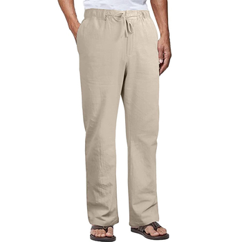 Zahraničný obchod cezhraničné nové pánske nohavice bavlnené obchodné ležérne voľné rovné ležérne nohavice