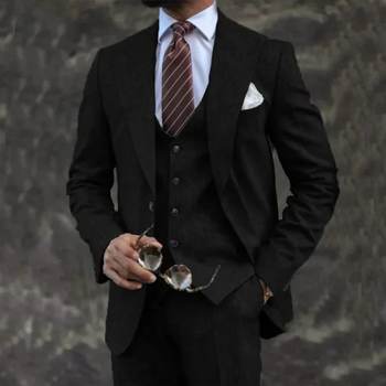 Нов мъжки костюм от три части, костюм Lassel Serge, костюм за банкет, парти, африкански костюм за младоженец, придружител