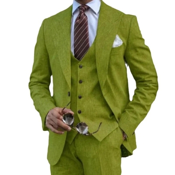 Нов мъжки костюм от три части, костюм Lassel Serge, костюм за банкет, парти, африкански костюм за младоженец, придружител