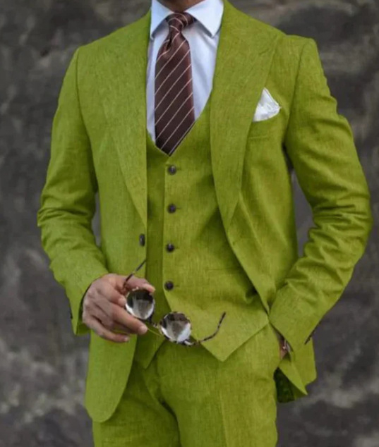 Нов мъжки костюм от три части, костюм Lassel Serge, костюм за банкет, парти, африкански костюм за младоженец, придружител