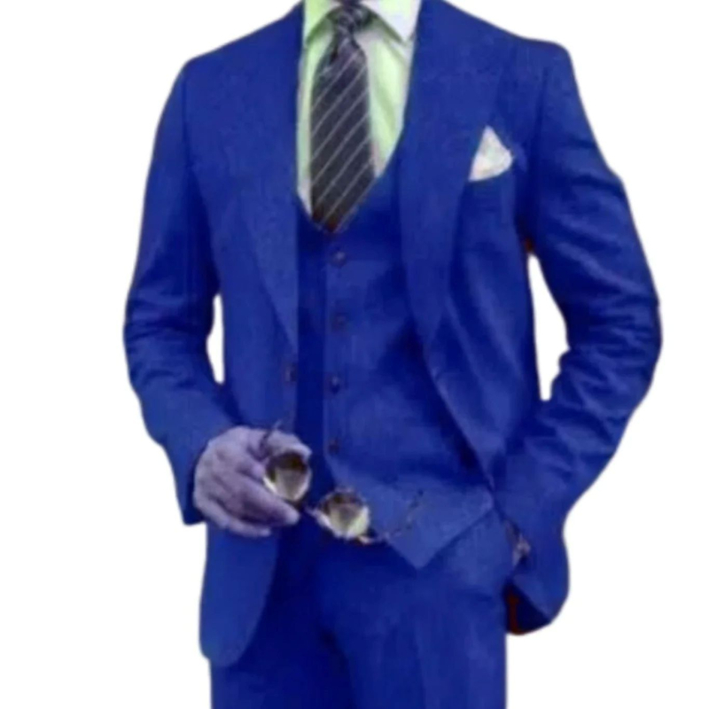 Нов мъжки костюм от три части, костюм Lassel Serge, костюм за банкет, парти, африкански костюм за младоженец, придружител