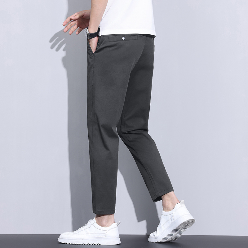 989 189 Letné mládežnícke pánske ležérne nohavice Slim-fit malé rovné nohavice Pánske jarné a jesenné pánske nohavice Westernové nohavice