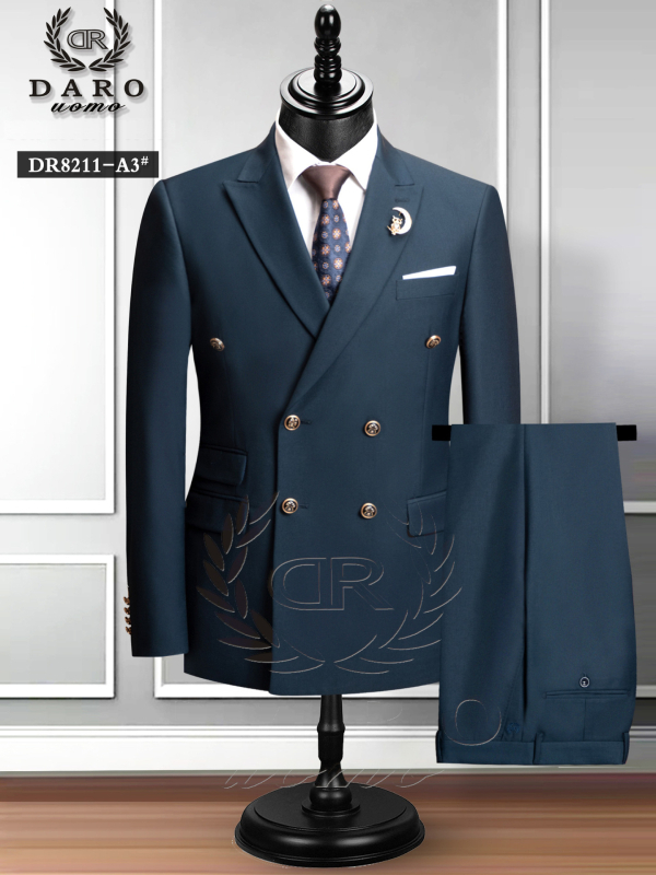 Cezhraničný oblek plus size s dvojitým zapínaním, pánske svadobné šaty, oblek pre svedka, dvojdielny oblek pre zahraničný obchod plus size, Amazon