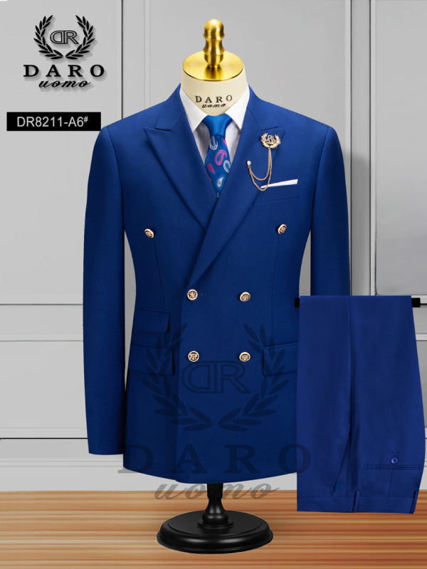 Cezhraničný oblek plus size s dvojitým zapínaním, pánske svadobné šaty, oblek pre svedka, dvojdielny oblek pre zahraničný obchod plus size, Amazon