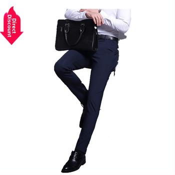 Νέο επαγγελματικό παντελόνι με επένδυση από φλις για άνδρες Four Seasons Business Dress Straight Casual ανδρικό κοστούμι σε κορεατικό στιλ για νέους