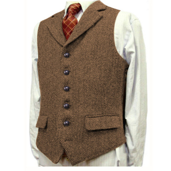 Tarpvalstybinė „Amazon AliExpress“ vyriška liemenė su silkės kaulo formos liemene, vyriška jaunikio vestuvinė suknelė su kostiumu.