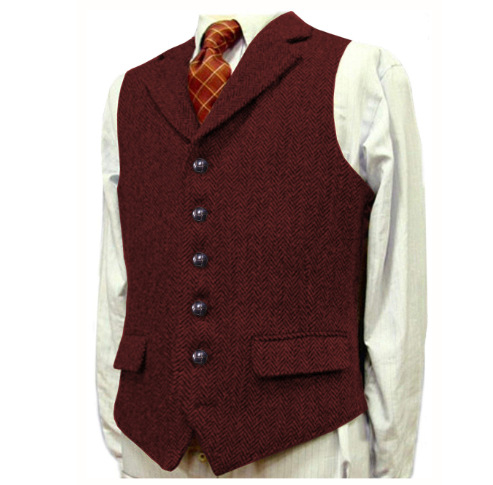 Tarpvalstybinė „Amazon AliExpress“ vyriška liemenė su silkės kaulo formos liemene, vyriška jaunikio vestuvinė suknelė su kostiumu.