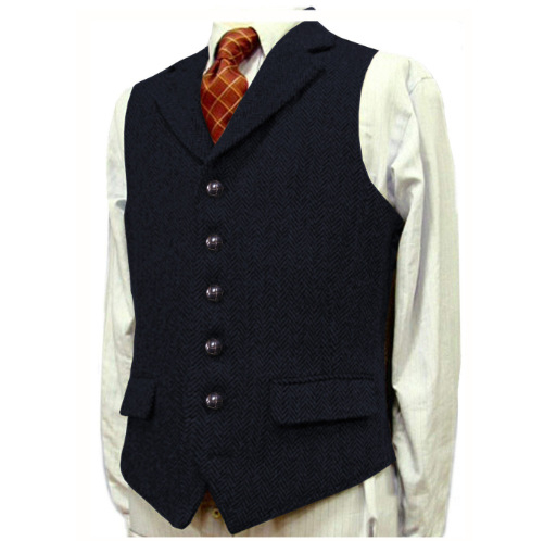 Tarpvalstybinė „Amazon AliExpress“ vyriška liemenė su silkės kaulo formos liemene, vyriška jaunikio vestuvinė suknelė su kostiumu.