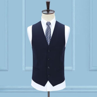 Qian Hong új öltönyös férfi mellénye, tavaszi és őszi öltönymellény, karcsúsított, vállig érő, üzleti mellény, professzionális ruha