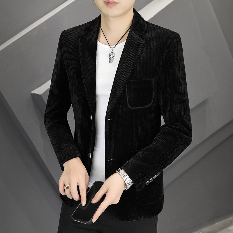 Crossborder Generation samta pavasara un rudens galvenais spiešanas uzvalka mētelis ar divām pogām, pieguļošs, vienkrāsains vesterna stila mētelis 237390, pelēks