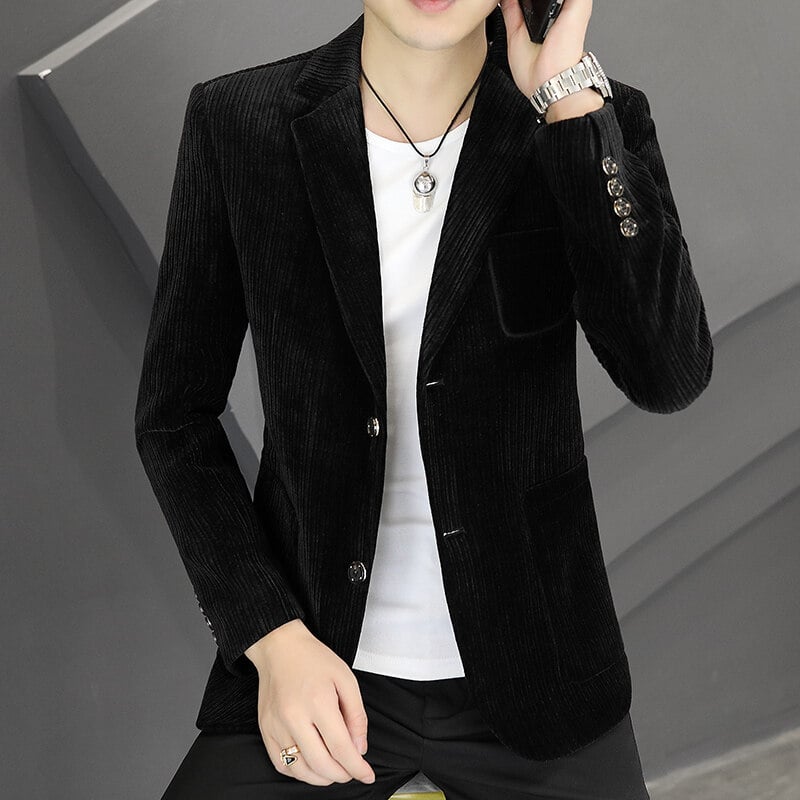 Crossborder Generation samta pavasara un rudens galvenais spiešanas uzvalka mētelis ar divām pogām, pieguļošs, vienkrāsains vesterna stila mētelis 237390, pelēks