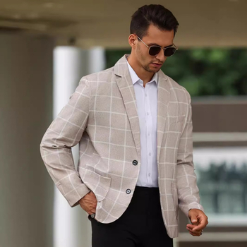 „Amazon TEMU“ populiarūs nauji, aukštos kokybės laisvalaikio verslo kostiumai, esantys sandėlyje. Produktai pristatomi tą pačią dieną. Vyriškas kostiumas.