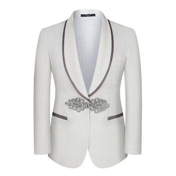 [Трансграничен плюс размер] Amazon външна търговия мъжки нов китайски костюм за поддръжка сватбена рокля кум от три части