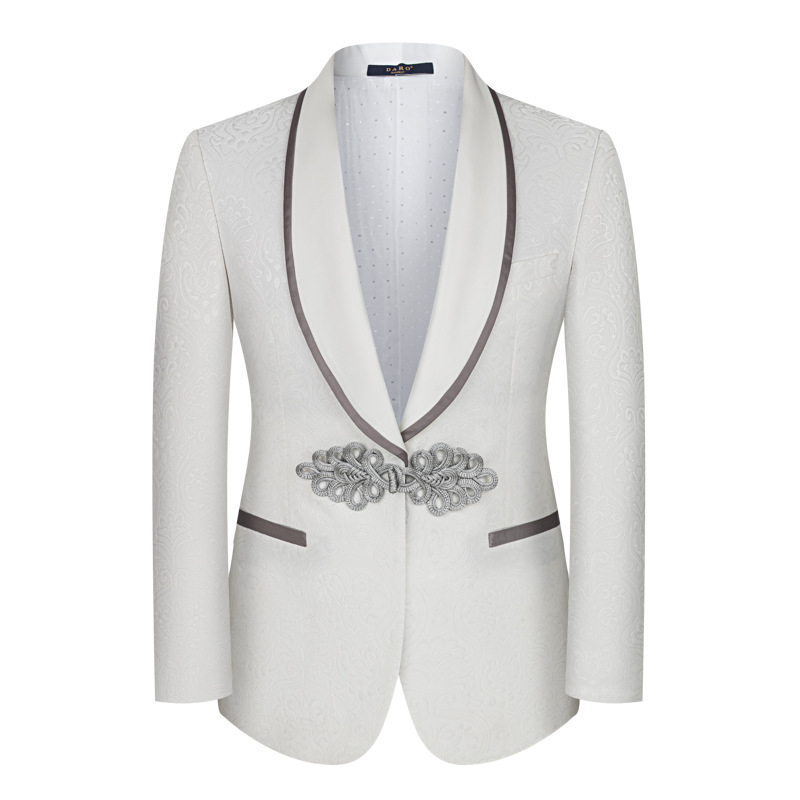 [Διασυνοριακό μέγεθος plus size] Νέο κινέζικο ανδρικό κοστούμι υποστήριξης εξωτερικού εμπορίου Amazon, νυφικό, τριπλό κοστούμι κουμπάρου