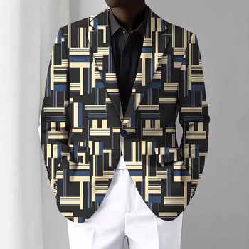 Модно класическо карирано яке с дълъг ръкав, отличителен контрастен цвят на вятъра, моден топ за костюм WL8