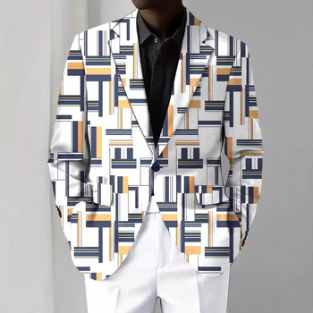 Модно класическо карирано яке с дълъг ръкав, отличителен контрастен цвят на вятъра, моден топ за костюм WL8