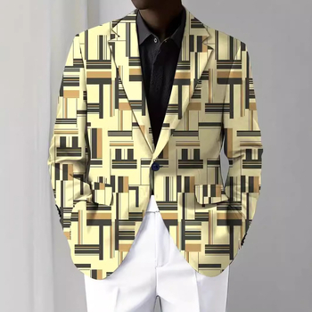 Модно класическо карирано яке с дълъг ръкав, отличителен контрастен цвят на вятъра, моден топ за костюм WL8