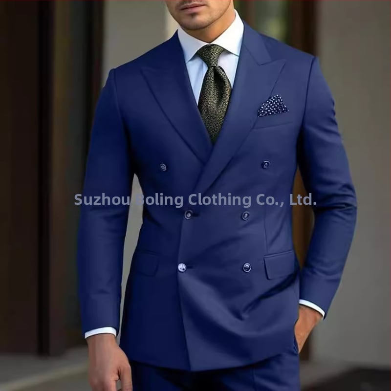 Costum nou Amazon pentru bărbați, costum casual de afaceri, costum pentru bărbați, rochie din două piese, costum de bal pentru cină