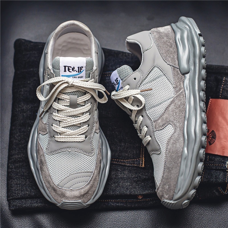 „Forrest Gump“ vyriški batai, pavasariniai, tinkliniai, sportiniai, laisvalaikio, bėgimo padangos, storas padas, padidėjęs jaunimas, universalūs, tėčio madingi batai vyrams