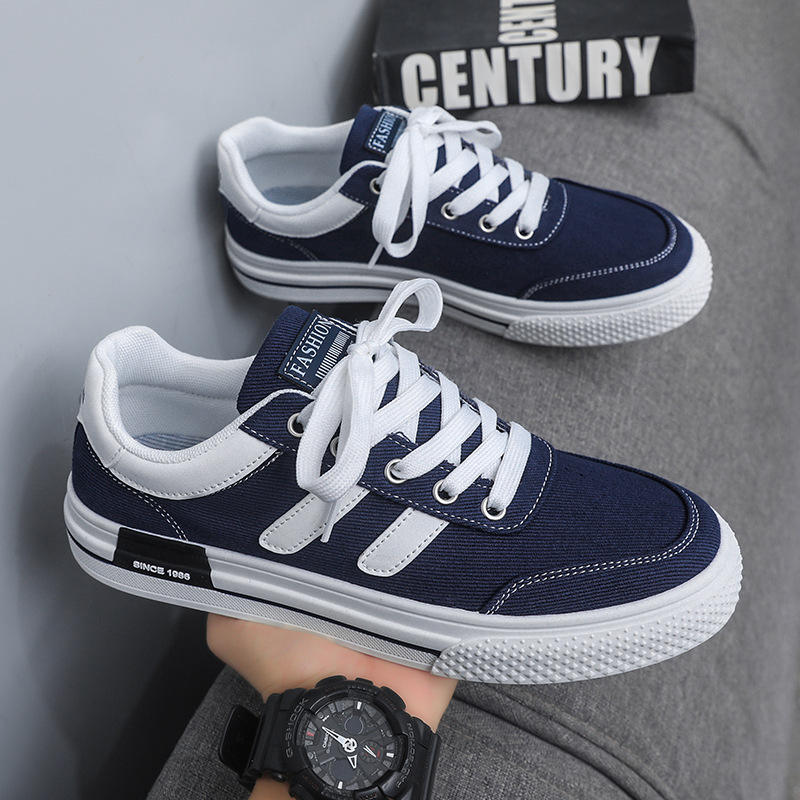 Audekla vīriešu apavi 2025. gada jauni pavasara un vasaras sporta ikdienas plakanie apavi, elpojoši, veci Pekinas auduma apavi, universāli ikdienas apavi