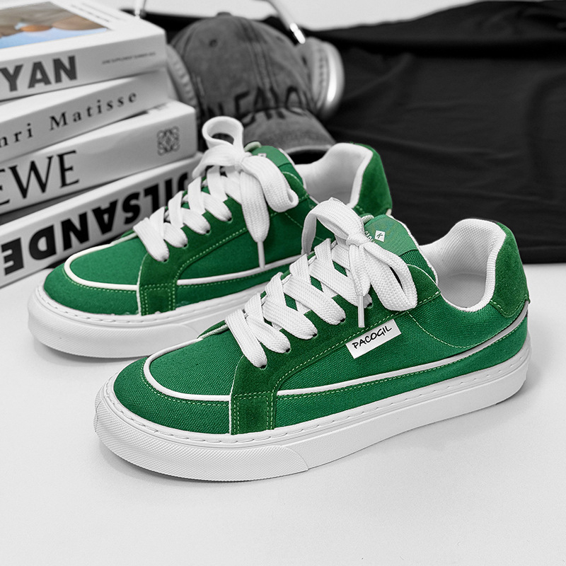 2025. aasta uued saabumise lõuendilaua kingad, trendikad Hongkongi stiilis retro-üliõpilasspordi trendikad noorte meeste kingad, mood, vabaaja, pluss-suuruses