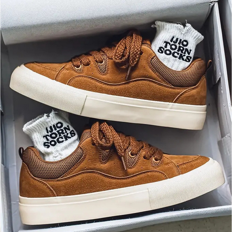 Pantofi bărbătești Explosions toamna și iarna noi pentru tineret american retro sport agrement fund gros antiderapant crescut Xu Heng 6 sezoane