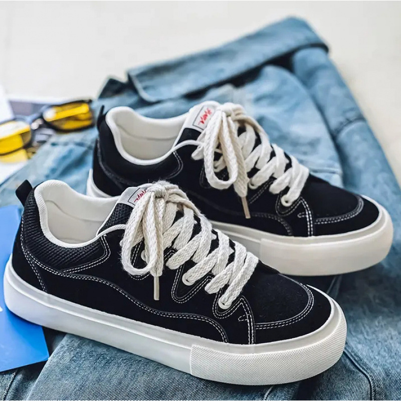 Pantofi bărbătești Explosions toamna și iarna noi pentru tineret american retro sport agrement fund gros antiderapant crescut Xu Heng 6 sezoane