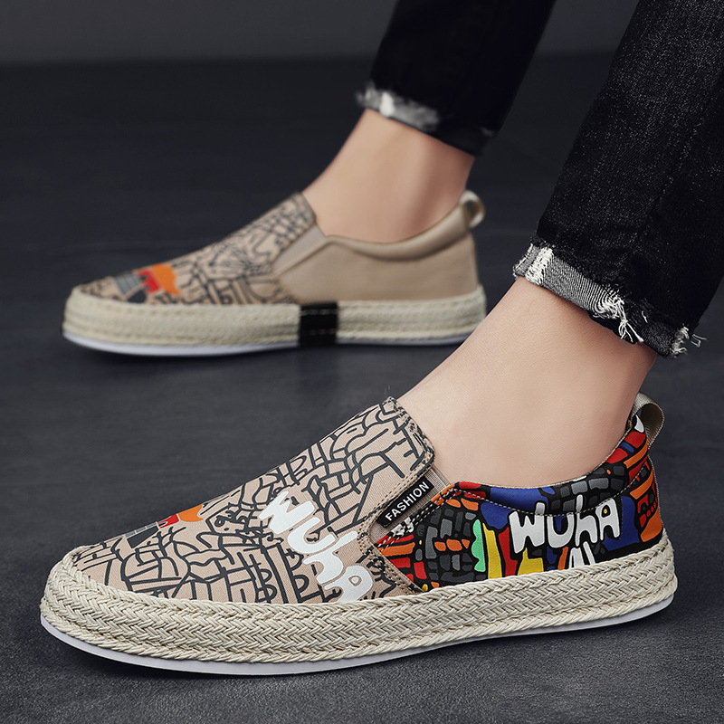 2025. gada pavasara jauni vīriešu uzvelkamie mokasīni, moderni, jaunatnes, daudzpusīgi ikdienas apavi, vairumtirdzniecība