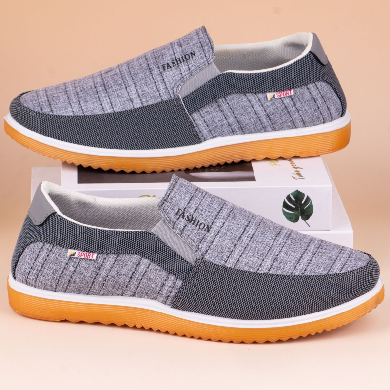 2025. gada pavasara un vasaras jauni apavi vīriešiem korejiešu modes vīriešu ikdienas apavi modernas universālas dēļu kurpes elpojošas audekla kurpes vīriešiem