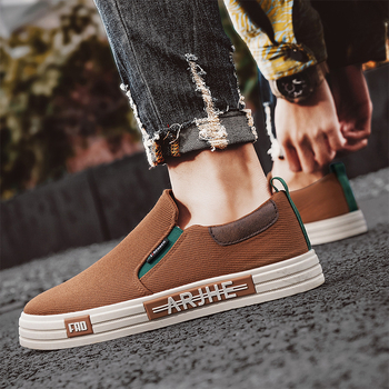 Ανδρικά παπούτσια Board Shoes 2025 Άνοιξη και καλοκαίρι, all-match mesh ύφασμα, low-top καμβάς, casual slip-on, lazy παπούτσια, μοντέρνα