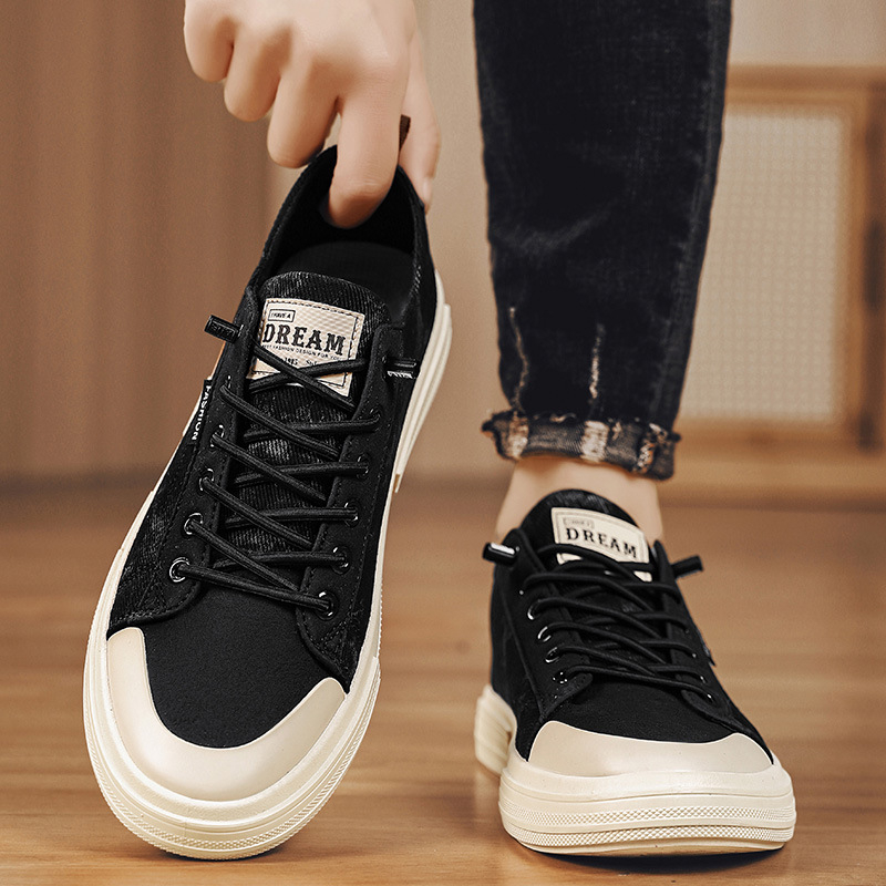 Suvised uued meeste madala säärega lõuendist kingad, trendikad meeste kingad, Korea kirjandusliku stiili vabaaja üliõpilaskingad, hulgimüügist