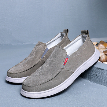 Vīriešu uzvelkamie audekla apavi, sporta ikdienas, korejiešu modes, elpojoši, neslīdoši, ikdienas, veci Pekinas vīriešu auduma apavi
