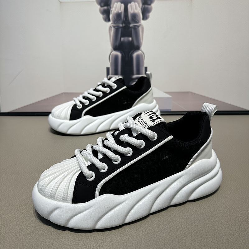 Pantofi sport bărbați cu talpă groasă, respirabil, cu plasă, pantofi sport ...