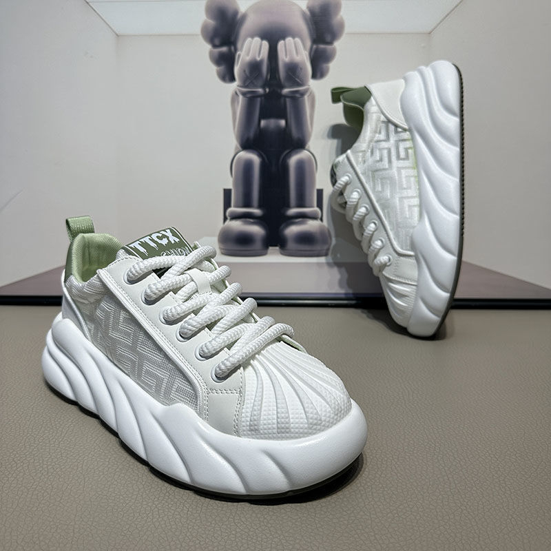 Pantofi sport bărbați cu talpă groasă, respirabil, cu plasă, pantofi sport ...