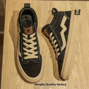 Γούνινα Δερμάτινα Ανδρικά Παπούτσια Φθινοπωρινής Σεζόν Γνήσια Δερμάτινα Ψηλόμεσα Παπούτσια Μοντέρνα Χοντρή Σόλα Μεσαίου Μεγέθους Casual Άνοιξη Νέα Παπούτσια Ανδρικά Μοντέρνα Παπούτσια