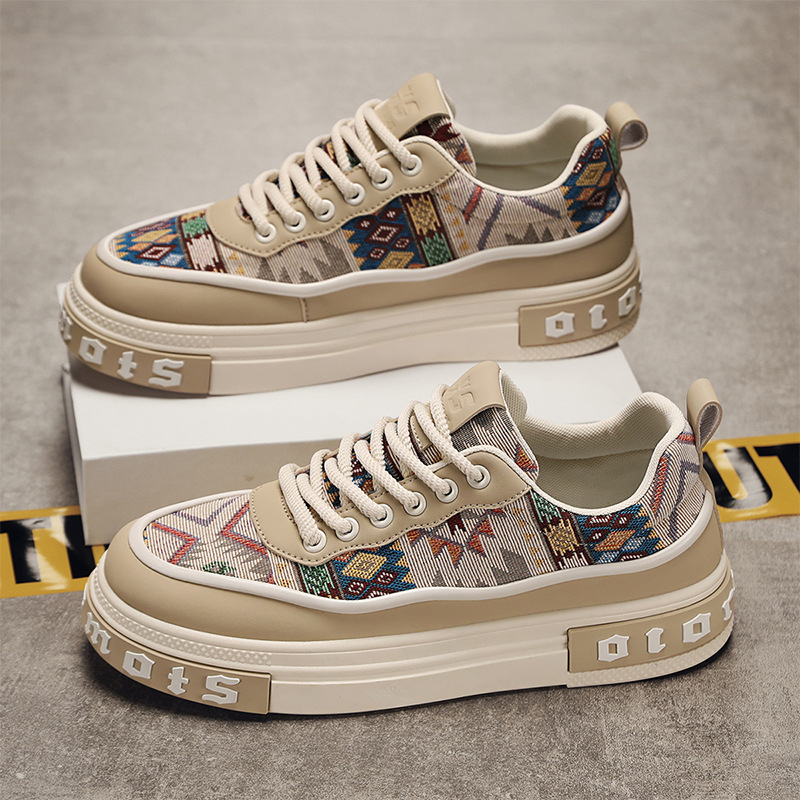 Pantofi sport pentru bărbați, pantofi sport cu talpă groasă, cu talpă joasă, pentru vară 2024