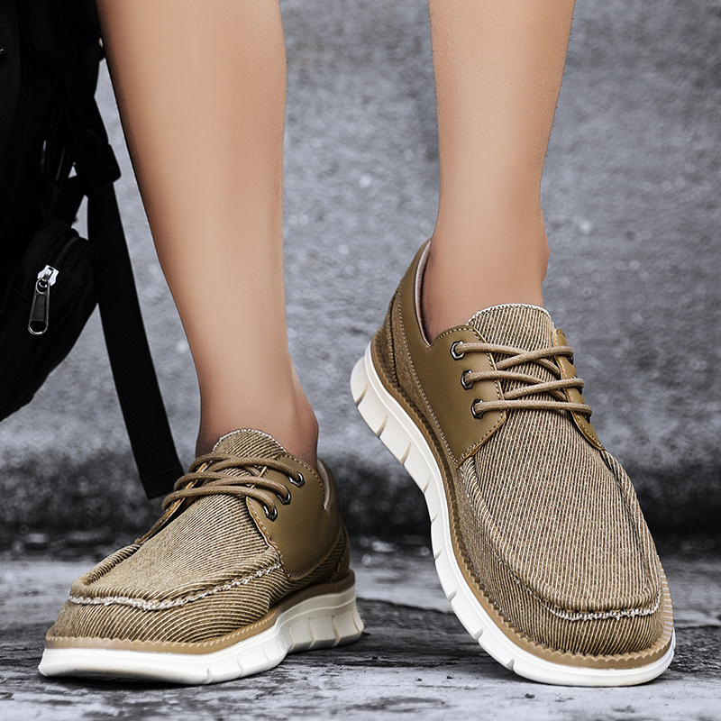 [Outlet de fabrică] Pantofi de pânză pentru bărbați, mărime plus, transfrontalieri, ușori, casual, fără slip-on, din pânză Old Beijing, mocasini