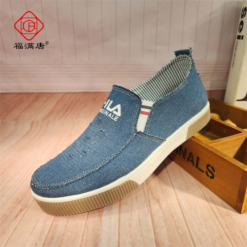 [Retail] Pantofi din pânză vechi de la Beijing, pantofi noi pentru bărbați, pantofi sport casual la modă, din pânză, din denim, pentru studenți