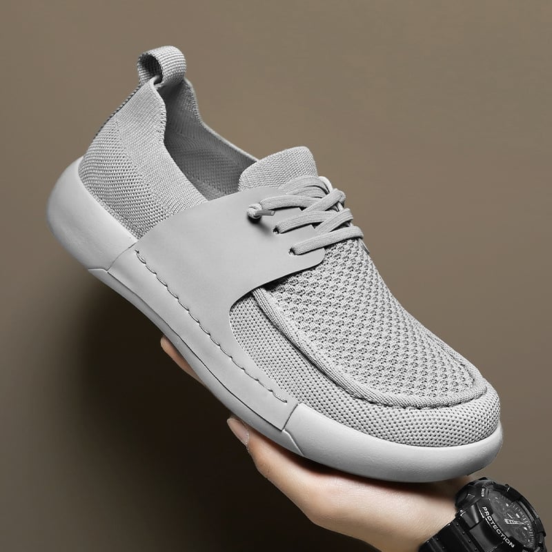 Pantofi sport pentru bărbați, stil coreean, la modă, stil britanic, la modă, fără slip-on, din plasă, transfrontalieri, mărime plus, 2025