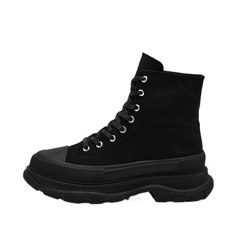 Comic-Con kõrged kingad 1210 meeste lõuendikingad mustad platvormtallaga Martin saapad vabaaja kõrged lauakingad