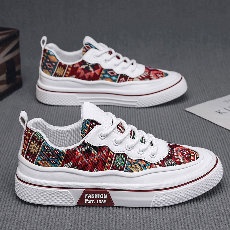 Vīriešu pavasara un vasaras sporta apavi Jauniešu neslīdoši sporta apavi Modes plakanie apavi Universāli elpojoši vīriešu audekla apavi Slinki apavi