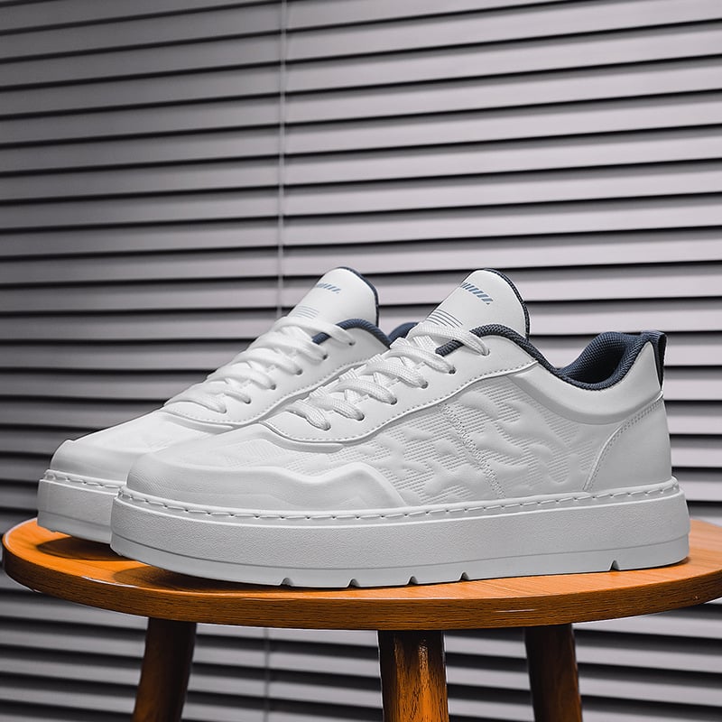 Personalizované 3D reliéfne stereo ležérne pánske topánky, trendy hrubá podrážka, módne doskové topánky, študentské športové biele topánky, jesenný nový produkt