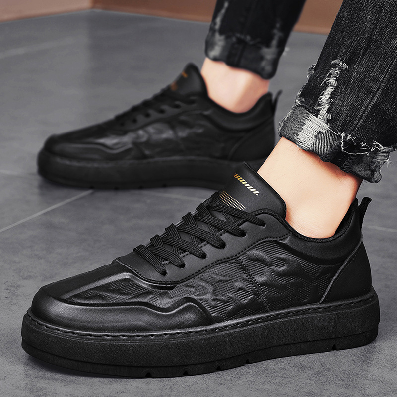 Personalizované 3D reliéfne stereo ležérne pánske topánky, trendy hrubá podrážka, módne doskové topánky, študentské športové biele topánky, jesenný nový produkt