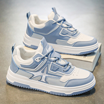 Pantofi de sport pentru bărbați, pantofi sport din piele, impermeabili, cu creștere în înălțime, de primăvară, de înaltă calitate, casual, cu plată, pentru tineret, albi