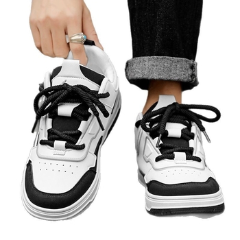 Ανδρικά Παπούτσια Άνοιξη Υψηλής ποιότητας Casual φλατ παπούτσια για όλες τις ηλικίες Νεανικά Ελαφριά Αθλητικά Δερμάτινα Αδιάβροχα Λευκά Παπούτσια που Αυξάνουν το Ύψος