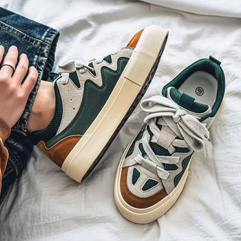 Apavi vīriešiem, moderni pavasara dizaina apavi, zema augšdaļa, ikdienas audekla apavi, vidusskolas skolēniem, moderni universāli sporta dēļu apavi ar biezu zoli.